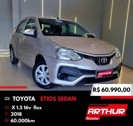 TOYOTA ETIOS 1.5 X SEDAN 16V FLEX 4P MANUAL